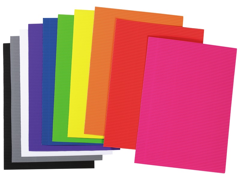 SHEETS OF CORRUGATED CARDBOARD 180 g