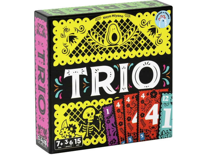 Jeu De Cartes Trio – Rapide, Amusant, 3 à 6 Joueurs – As D’Or 2024, Parties De 15 Min, Idéal Pour Soirées Entre Amis