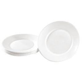VAISSELLE EN VERRE TREMPÉ BLANC Assiettes plates