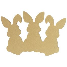 GRAND SUPPORT PLAT À DÉCORER Lapins