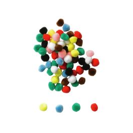 POMPONS MULTICOLORES Ø 1 cm