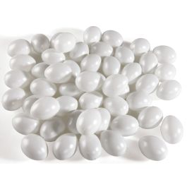 EIER AUS KUNSTSTOFF ZUM DEKORIEREN H: 6 cm.