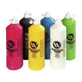 GOUACHE ULTRACOUVRANTE 6 x 1 L Couleurs primaires