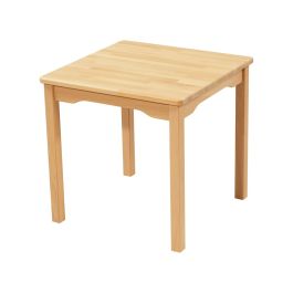 TABLE EN HÊTRE MASSIF NATURE - PIÉTEMENT BOIS - Carré 60x60 cm