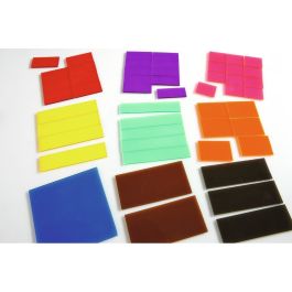SET DE FRACTIONS TRANSLUCIDES Bandes