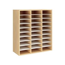 MEUBLE MÉLAMINÉ H: 118 cm - L: 105 cm 27 étagères