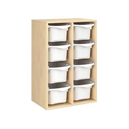 MEUBLE MÉLAMINÉ H: 102 cm - L: 70,5 cm 8 bacs sur rails