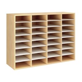 MEUBLE MÉLAMINÉ H: 102 cm - L: 139 cm 28 étagères