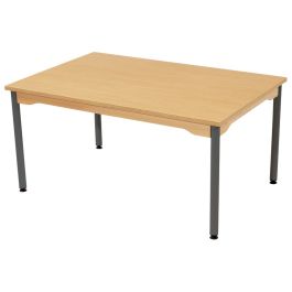 TABLE INSONORISÉE - PIÉTEMENT METAL - Rectangle 120x80 cm