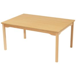 TABLE INSONORISÉE - PIÉTEMENT BOIS - Rectangle 120x80 cm