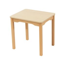 TABLE PLATEAU STRATIFIÉ - PIÉTEMENT BOIS - Rectangle 60x50 cm
