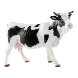 FIGURINE VACHE NOIRE ET BLANCHE