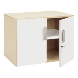 MEUBLE MÉLAMINÉ H: 51 cm - L: 70,5 cm 2 portes, 1 étagère