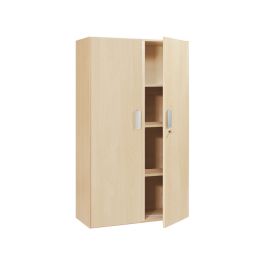 MEUBLE MÉLAMINÉ H: 162 cm - L: 105 cm 3 étagères, 2 portes
