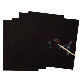 CARTES À GRATTER A4 Arc-en-ciel