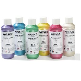 GOUACHE NACRÉE 6 x 250 ml