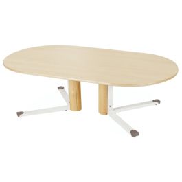 Table plateau stratifié - Pied central - Oblong