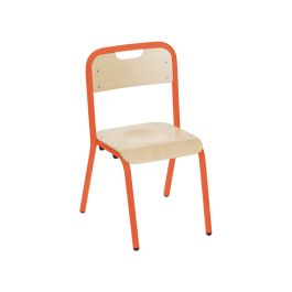 CHAISE MÉTALLIQUE À CHANT PROTÉGÉ - 4 PIEDS
