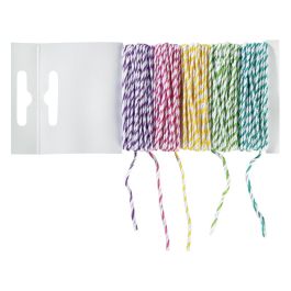 FICELLES EN COTON BICOLORE PASTEL