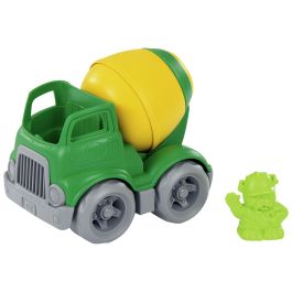 VÉHICULE ÉCO-CONÇU Camion bétonnière avec un personnage