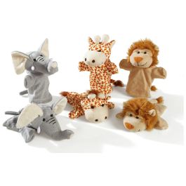 LOT DE 6 MARIONNETTES Les animaux de la savane