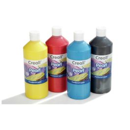 PEINTURE ACRYLIQUE NACRÉE - Flacon de 500 ml Couleurs primaires