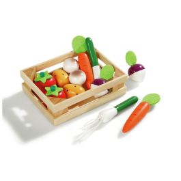 CAGETTE DE 12 LÉGUMES EN BOIS