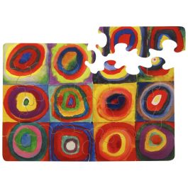 PUZZLE D'ART CARRÉS AVEC CERCLE de Vassily KANDINSKY