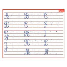 ARDOISE D'ÉCRITURE Lettres majuscules cursives