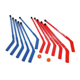 KIT DE STREET-HOCKEY Premium Bleu et rouge