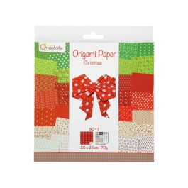 SET ORIGAMIVELLEN + STICKERS 70 g Kerst
