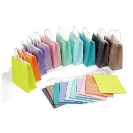 SACS EN PAPIER KRAFT Coloré Taille moyenne