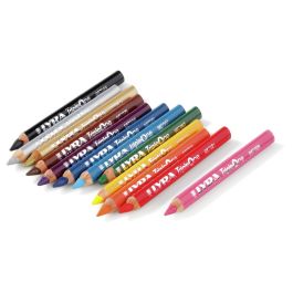 CRAYONS DE COULEUR AQUARELLABLES Triple one x12
