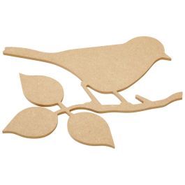 GRAND SUPPORT PLAT À DÉCORER Oiseau