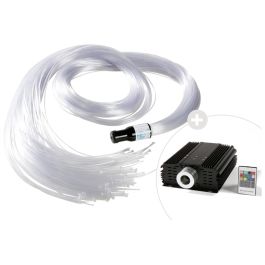 FIBRES OPTIQUES ET SOURCE LUMINEUSE 200 brins blancs