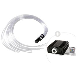 FIBRES OPTIQUES ET SOURCE LUMINEUSE 12 gros brins blancs