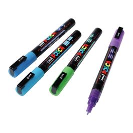 MARQUEURS PEINTURE PAILLETÉE POSCA Pointe fine (conique)