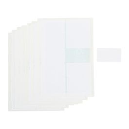 WIEDERVERWENDBARE KLEBEETIKETTEN WEISS Bögen im A5-Format