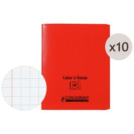 LOT DE 10 CAHIERS POLYPRO À RABATS 17 x 22 cm - 96 pages Séyès