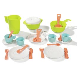 KINDERSERVIESJES ECO-vervaardigd Compleet servies voor 2 personen