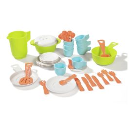KINDERSERVIESJES ECO-vervaardigd Compleet servies voor 4 personen