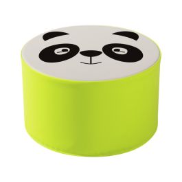 DEKORATIVER SITZHOCKER MIT WILDEN TIEREN Der Panda