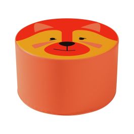DEKORATIVER SITZHOCKER MIT WILDEN TIEREN Der Rote Panda