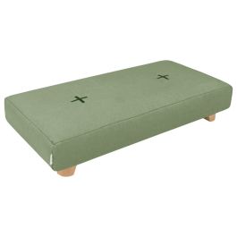 RECHTHOEKIGE POEF Met houten poten Cocoon Comfort