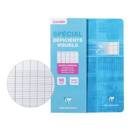 CAHIER CARTE SPÉCIAL DÉFICIENTS VISUELS 17 x 22 cm - 96 pages
