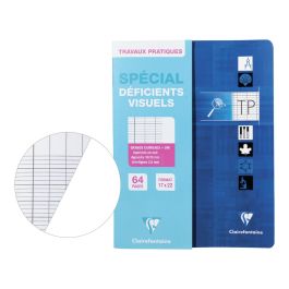 CAHIER CARTE TRAVAUX PRATIQUES SPÉCIAL DÉFICIENTS VISUELS 17 x 22 cm - 64...