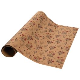PAPIER IN LEDEROPTIK Blumenmuster