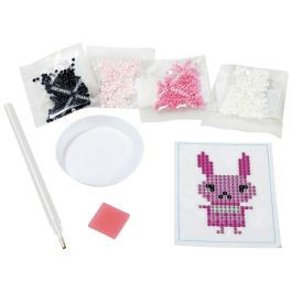 KIT CRÉATIF STICKERS PERLES DIAMANT Lapin