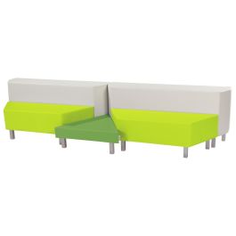 KIT DOUBLE BANQUETTE Delta Avec pieds en métal