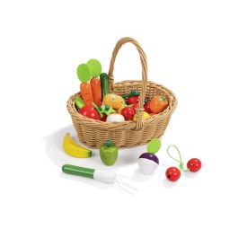 KORB MIT 24 STÜCK OBST UND GEMÜSE